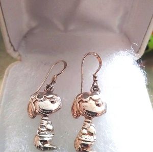 Snoopy 925 Sterling Silver Earings